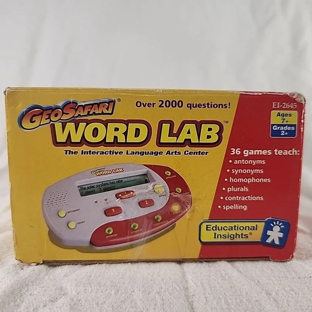 WORD LAB GeoSafari Educational Insights New in Box RARE Language Skills Vintage